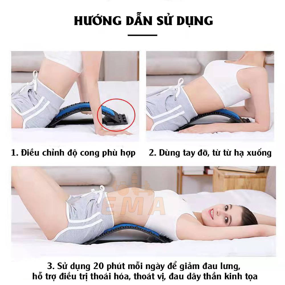 Khung nắn chỉnh cột sống lưng chống thoát vị đĩa đệm, đau mỏi thắt lưng EMA