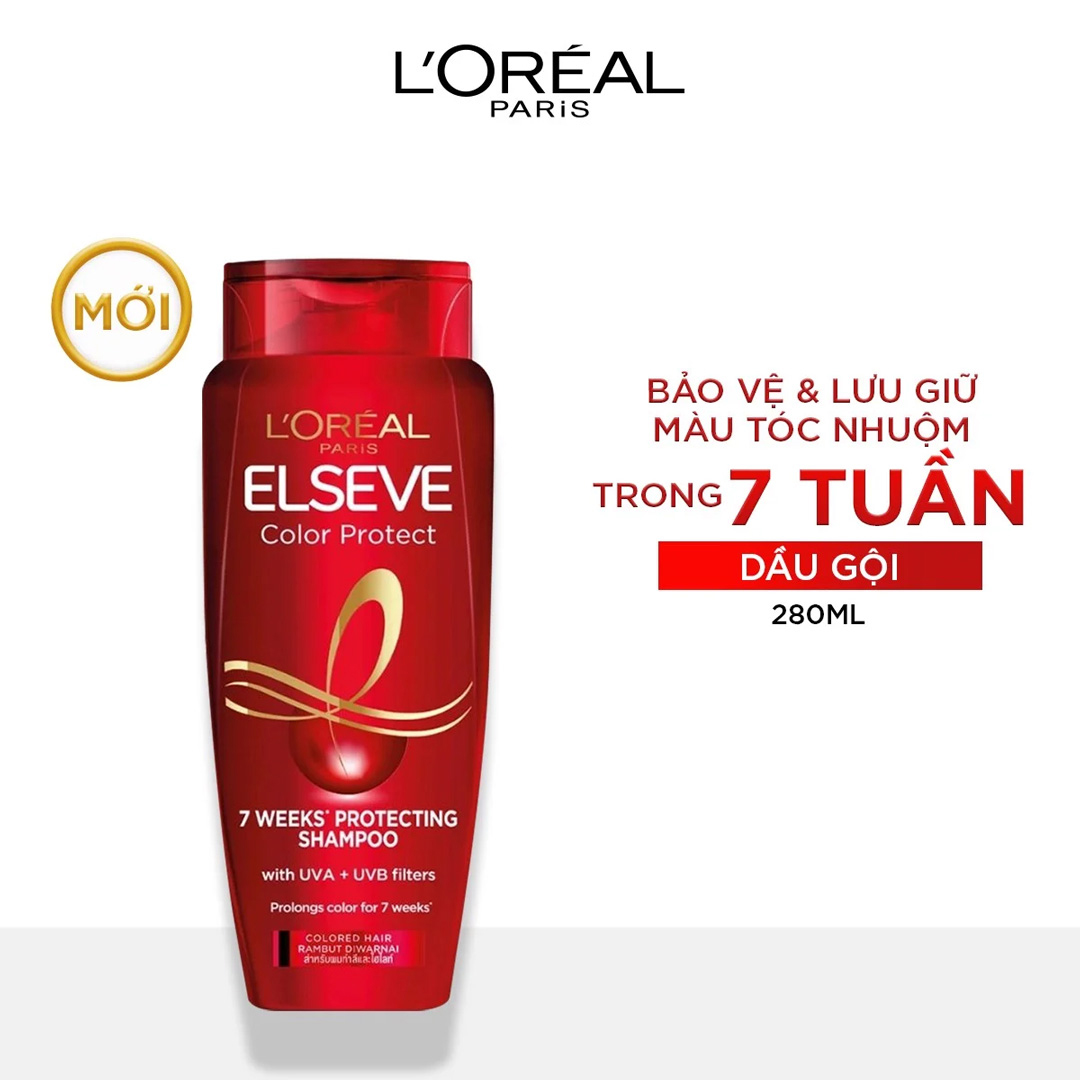 Dầu Gội L'Oreal Paris Bảo Vệ Và Giữ Màu Tóc Nhuộm Elseve Color Protect 7 Weeks Protecting Shampoo 280ml