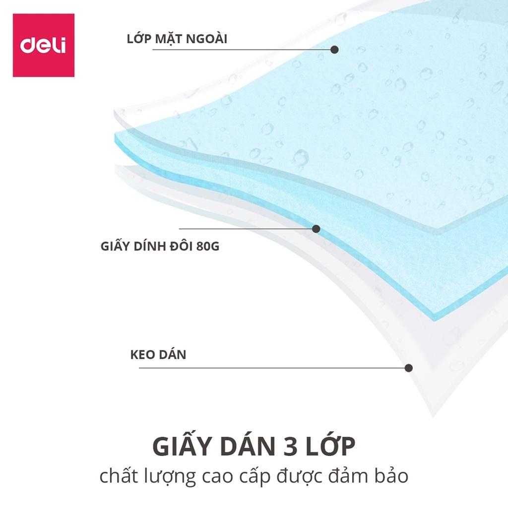 Giấy Nhớ Note Ghi Chú Đánh Dấu Nhiều Màu Hình Dễ Thương Deli - Nhỏ Nhắn Tiện Lợi Dính Chắc Chắn - Màu Ngẫu Nhiên - 25929