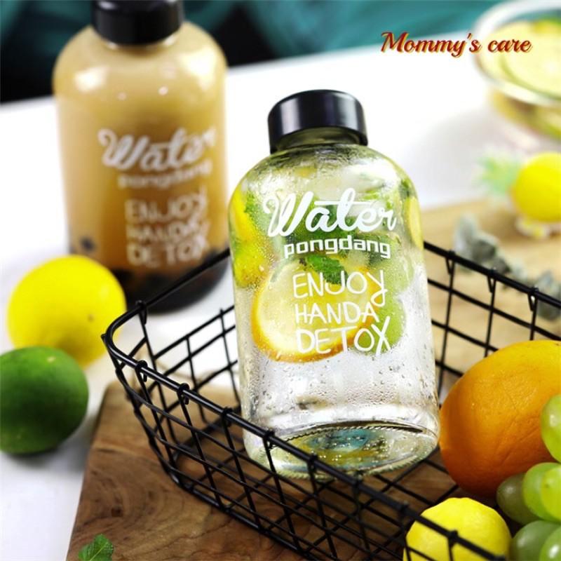 Bình pha nước detox thuỷ tinh 600ml