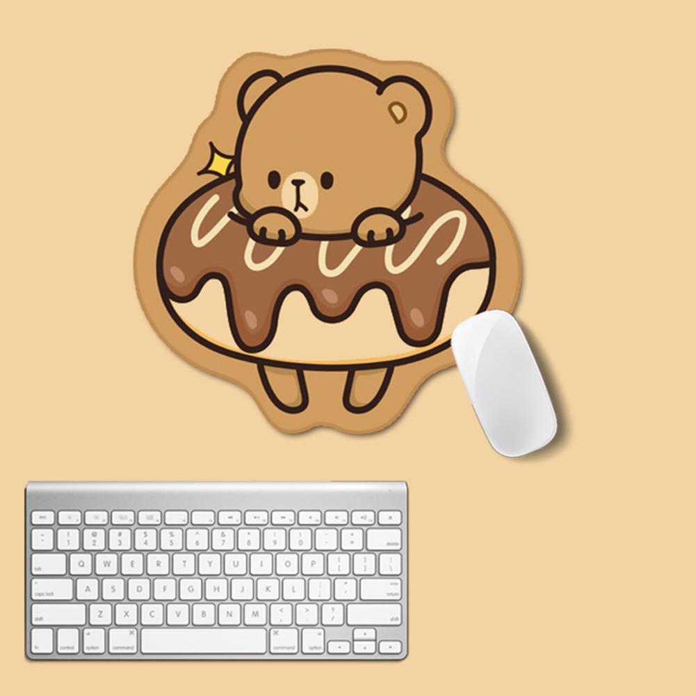 Tấm Lót Chuột Máy Tính Bằng Cao Su PC Chống Trượt In Họa Tiết Hoạt Hình Động Vật Dễ Thương Tiện Dụng Cho