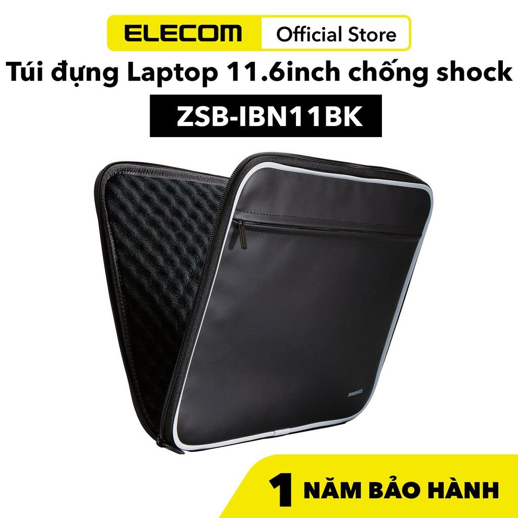 Túi đựng Laptop 11.6inch chống shock ELECOM ZSB-IBN11BK - Hàng Chính Hãng