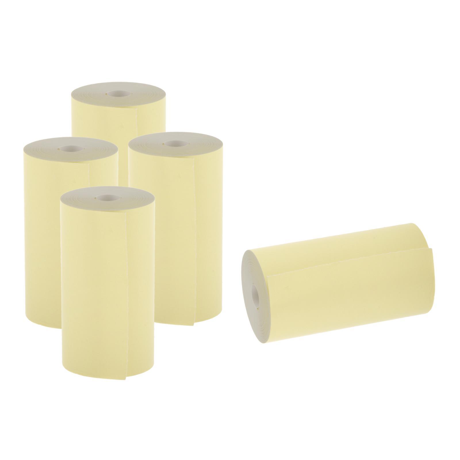 5pcs Printing Paper Roll Thermal Portable + Thermal Printer Memo Printing