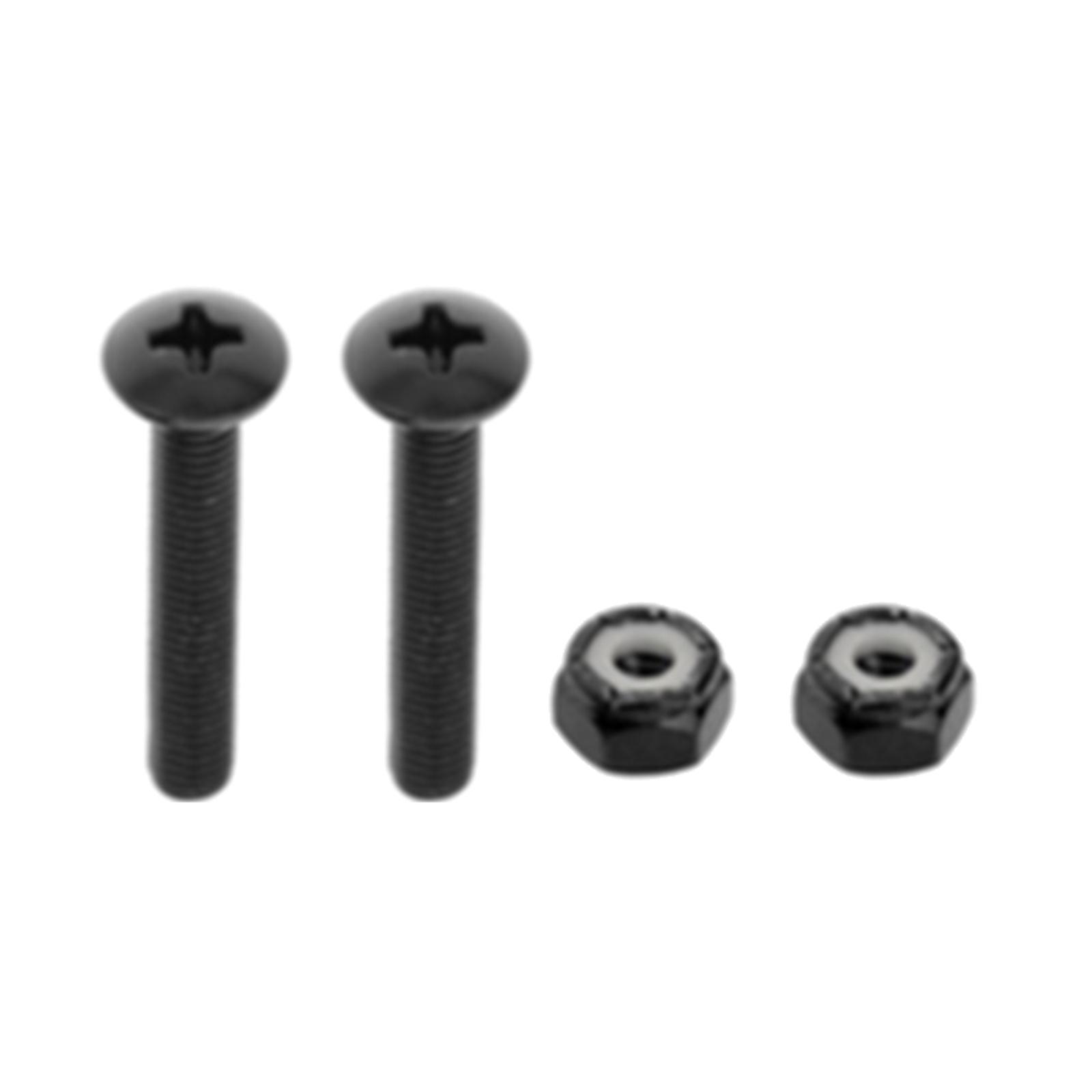 8pcs Replacement Longboard Skateboard Hardware Screws Mounting Black 35mm