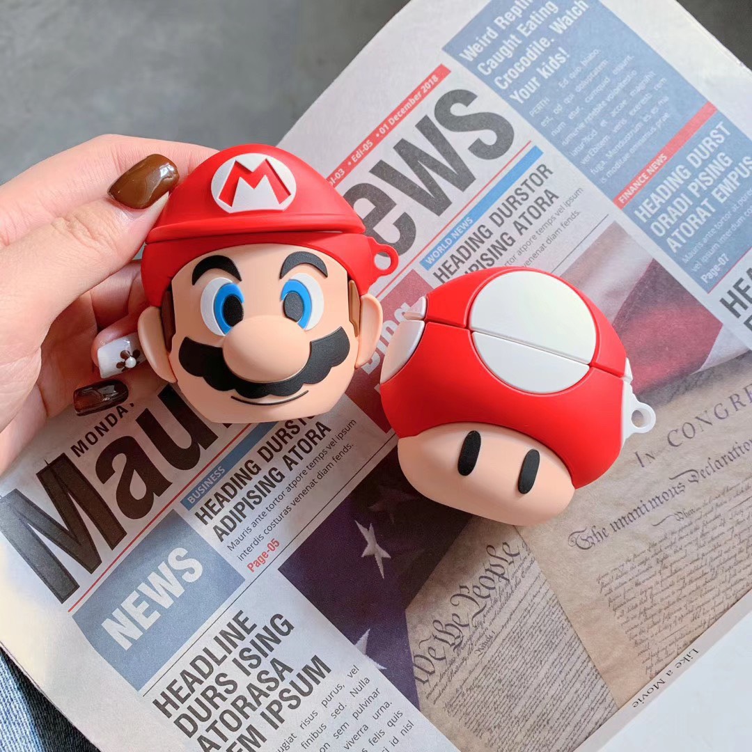 Case Silicon dành cho Airpods Mario