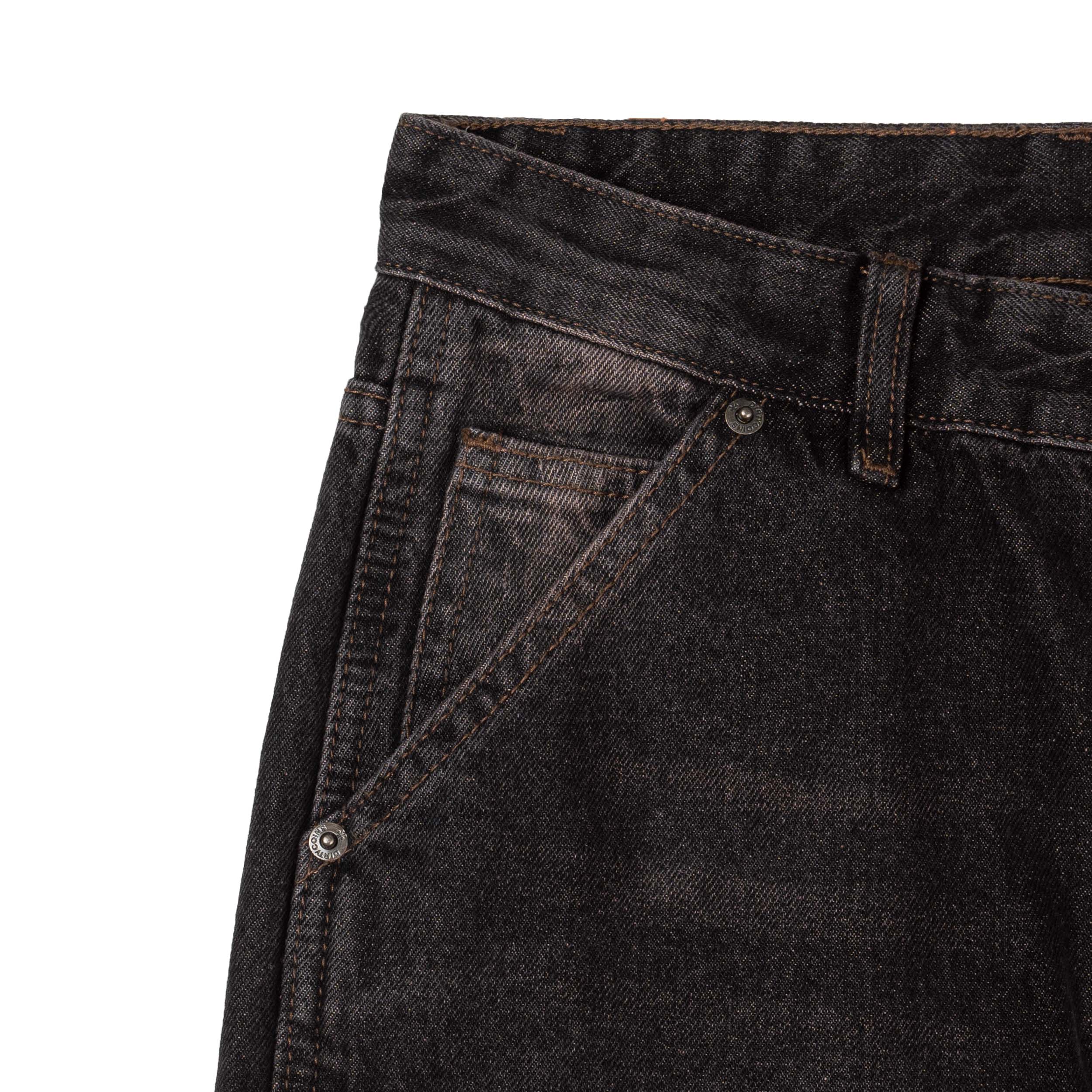 Quần DirtyCoins Distressed Double Knee Denim Pants Brown