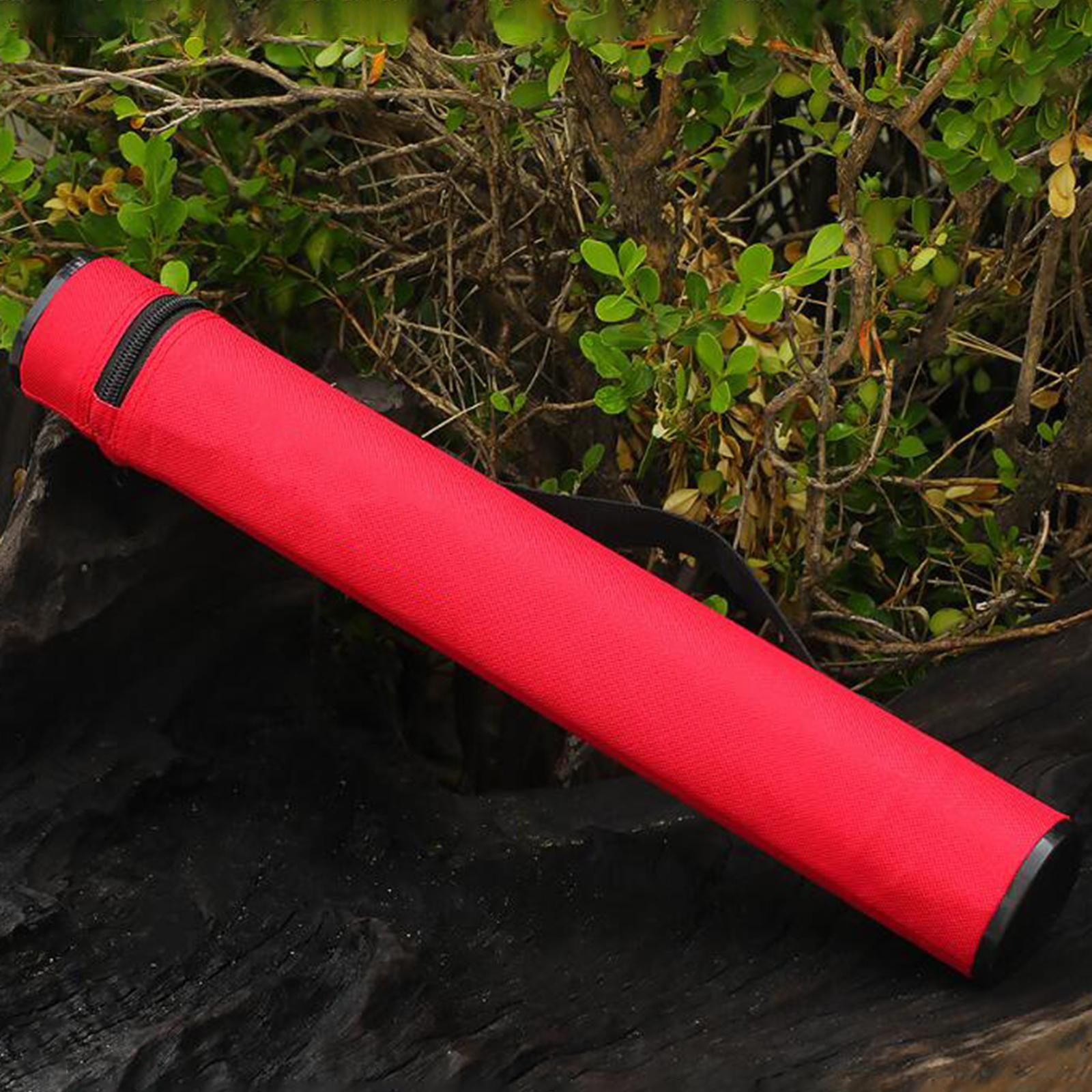 Fly Fishing Rods Case Travel Carry Case Portable Accessories Storage Organizer Fishing Rod Cover Fishing Pole Storage Bag Fishing Rods Bags