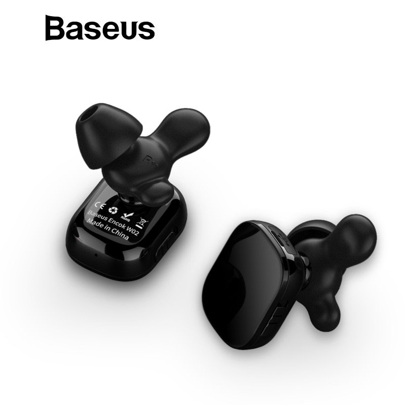 Tai nghe Bluetooth cảm ứng chạm Baseus Encock W02 Touch Earphone - Hàng chính hãng