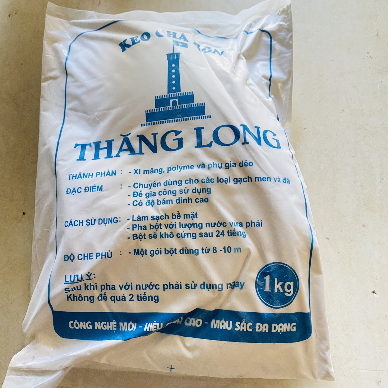 Chà mạch gạch / xi măng trắng Thăng Long