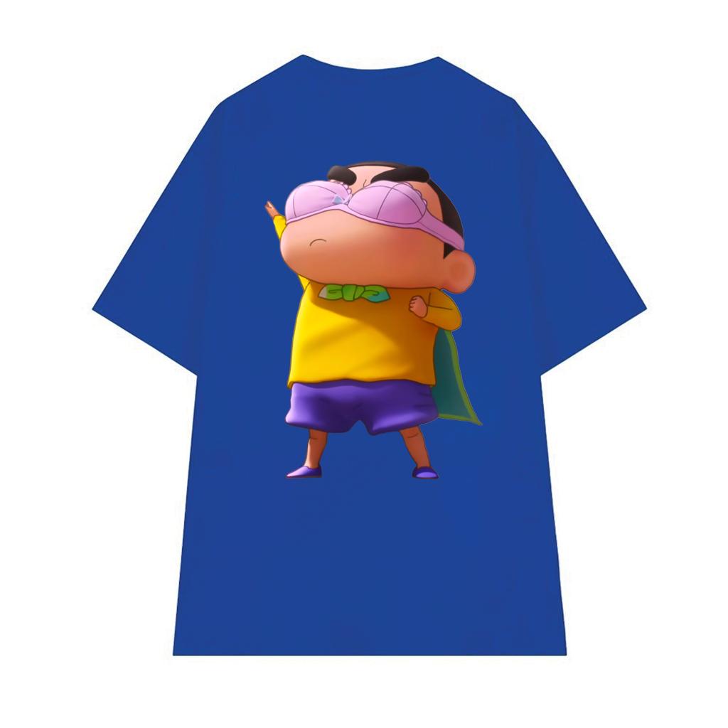 Cao cấp - Áo thun oversize bé Shin Siêu Năng Lực cậu bé bút chì hài hước Shin Chan BND329 - Trắng