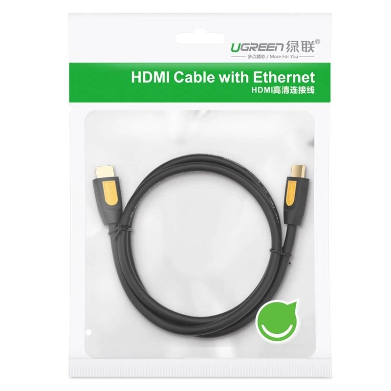 Ugreen UG11106HD101TK 15M màu Vàng Cáp tín hiệu HDMI chuẩn 1.4 hỗ trợ phân giải Full HD - HÀNG CHÍNH HÃNG
