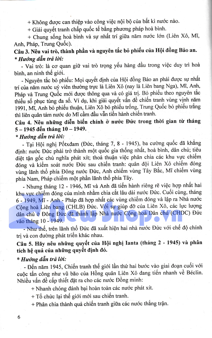 Hướng Dẫn Trả Lời Câu Hỏi Và Bài Tập Lich Sử 12