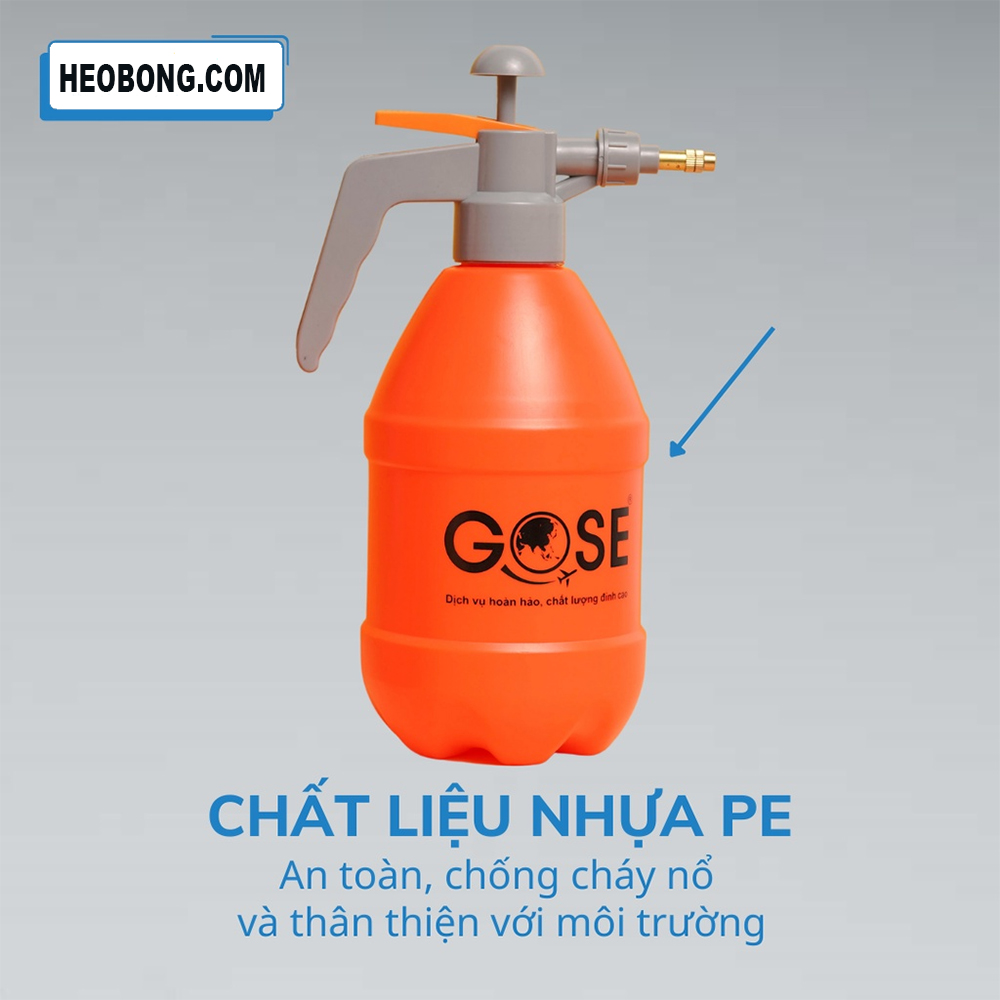 Bình xịt phun sương tưới cây bình áp suất nén khí cao cấp 2 lít