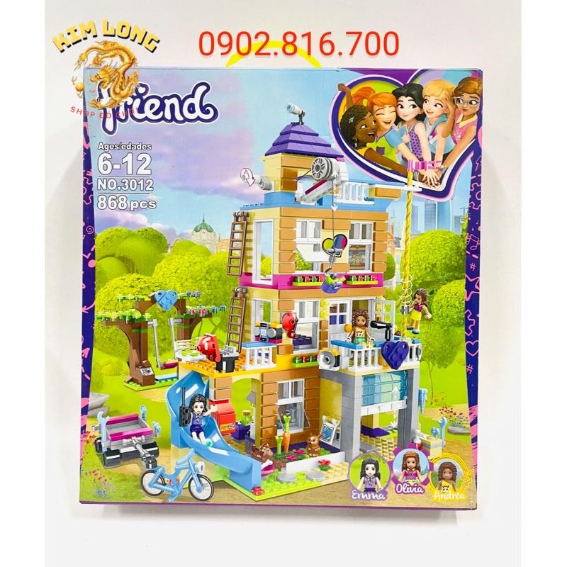 Đồ chơi lắp ráp nhà cho bé gái - BELA Lắp Ráp Friend 10859 ( 3012 ) - Ngôi nhà tình bạn