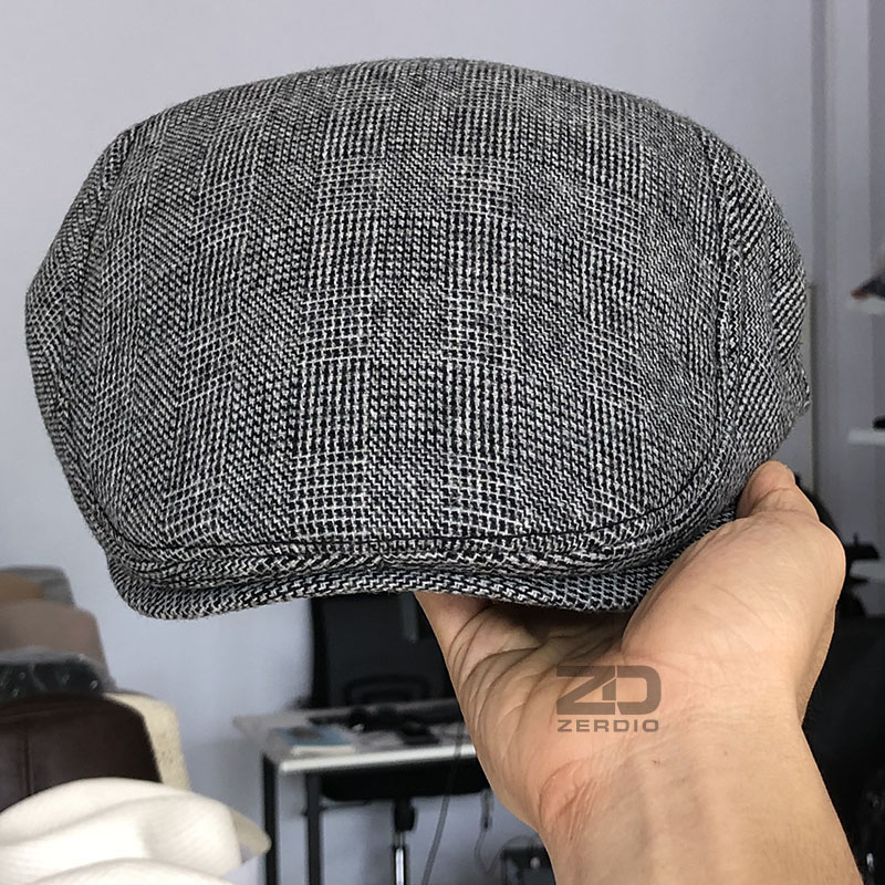 Mũ Nồi Nam Nỉ, Nón Beret Trung Niên Gedison MN057 Phong Cách Châu Âu