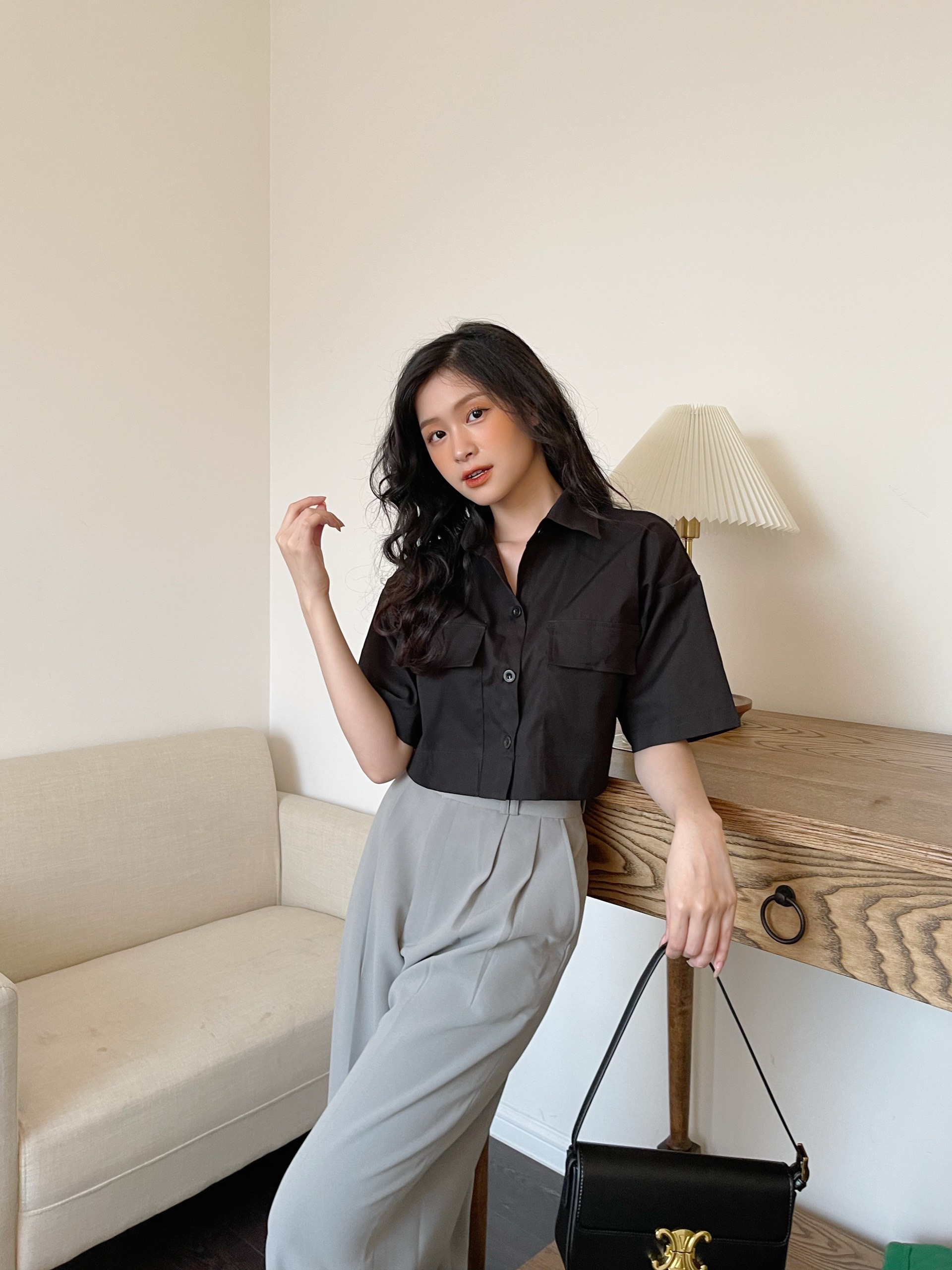 YU CHERRY | Áo Pocket Mini Blazer YA423