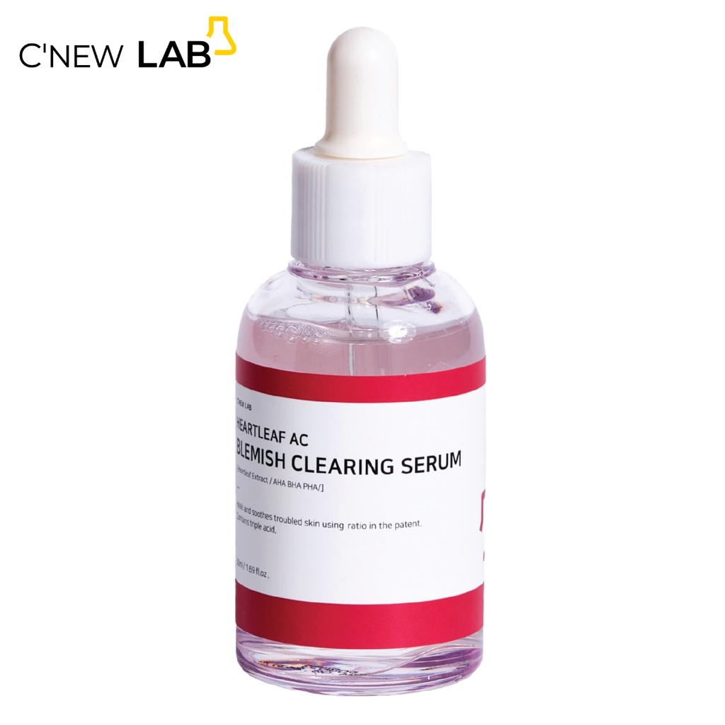 Combo Ngừa Mụn C'NEW LAB Bộ 4 Sản Phẩm Heartleaf Ac Blemish Clearing Giúp Giảm Mụn, Hỗ Trợ Mở Thâm Nám