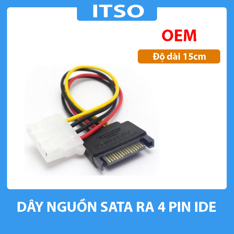 Cáp chuyển nguồn SATA ra cổng 4 pin