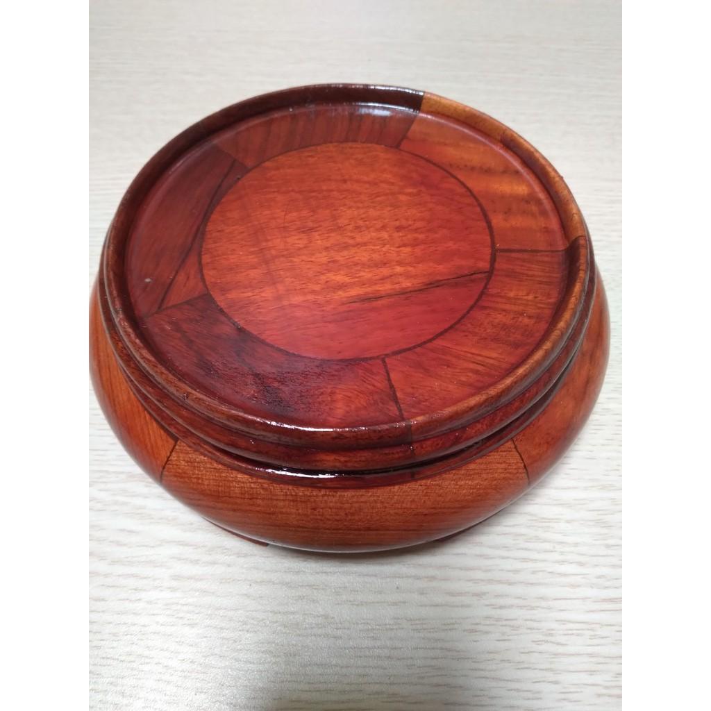 Đế kê bát hương đk 13 cm cao 5 cm ( tính đường kính trong lòng, để bát hương) chất liệu gỗ hương 100%, Mã PMĐKB