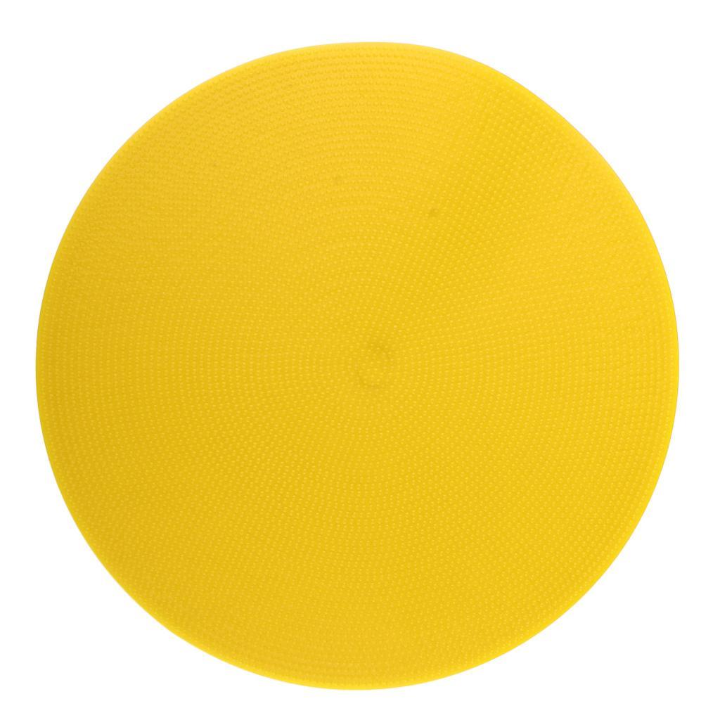 10PCS Green&Yellow Flat Rubber Disc Spot Markers 9 Inch Wear-proof Circles