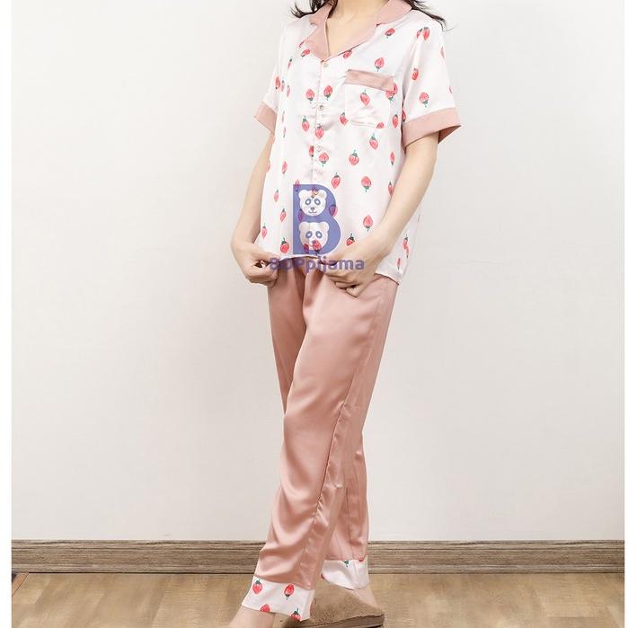 Đồ Bộ Lụa Latin Cao Cấp pyjama Mặc Nhà, Đồ Ngủ Nữ Pijama Cộc Dài