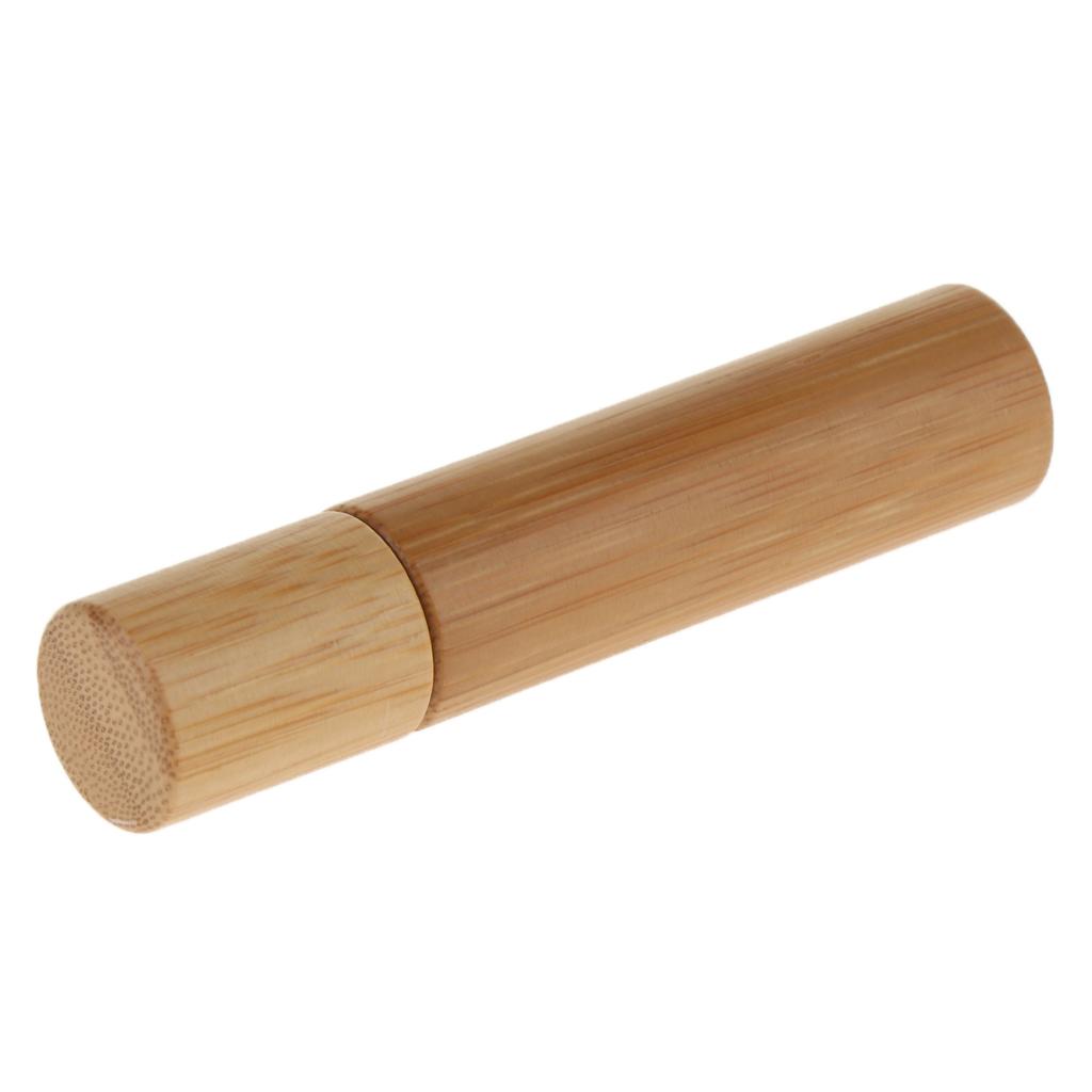 10 Ml Bamboo Glass Essential Roller Bottle Refillable with Roller Ball for Perfume And Lip Balm