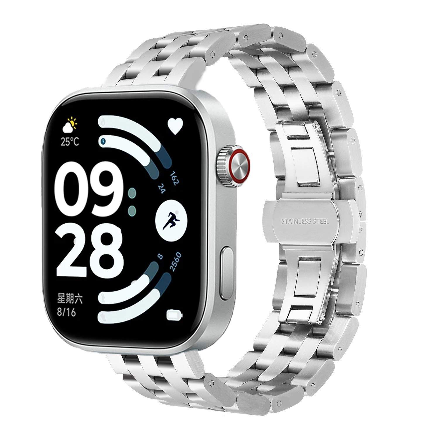 Dây Thép Mắt Dọc cho Redmi Watch 6 / Watch 5 / Watch 4 / Xiaomi Mi Band 8 Pro / 9 Pro / 10 Pro - Hàng Chính Hãng