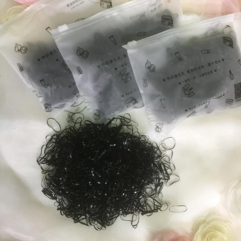 Túi chun tóc Màu đen