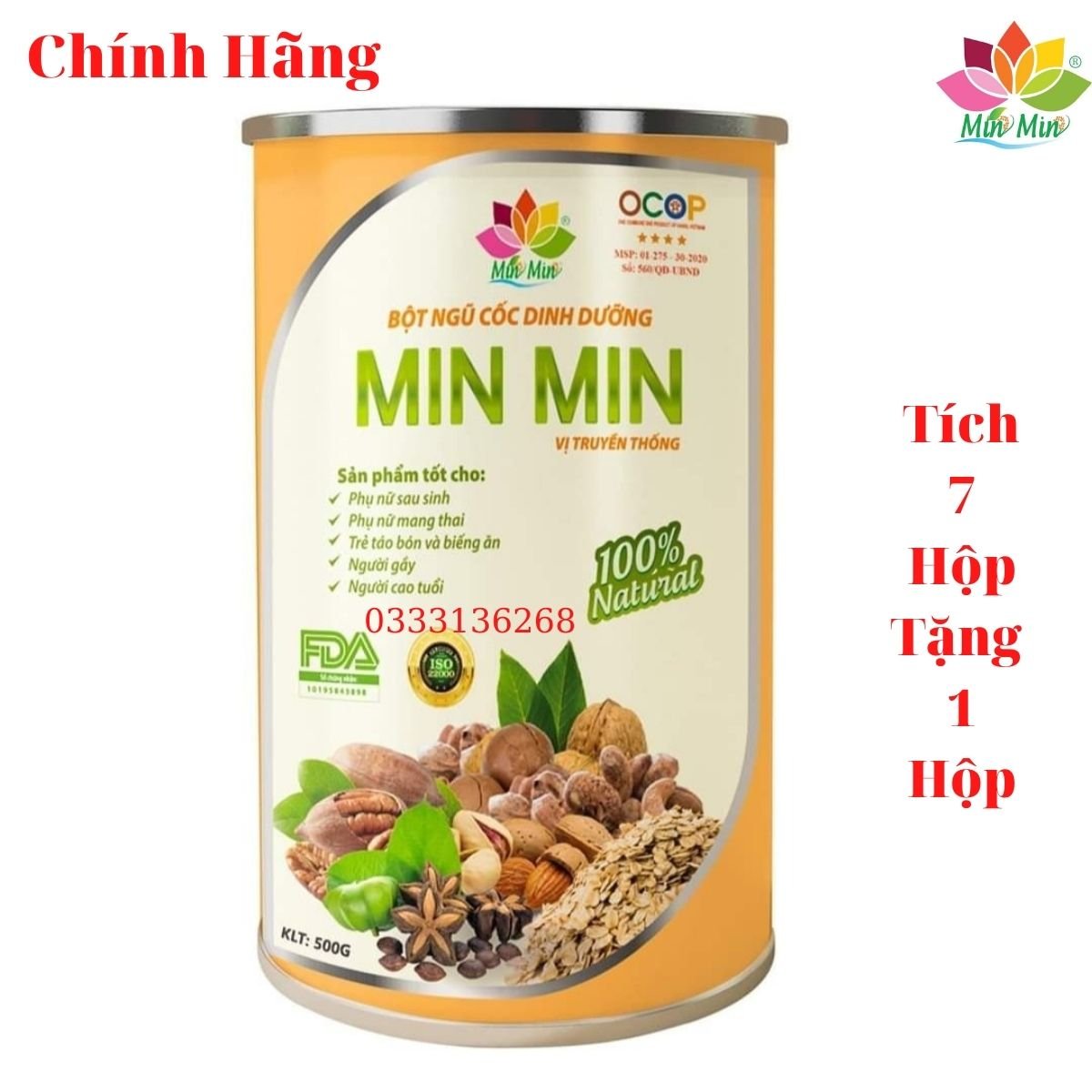 Ngũ Cốc Dinh Dưỡng Bầu 29 hạt _ Lợi Sữa Cao Cấp Min Min _ Ngũ Cốc Lợi Sữa Min Min 29 Hạt và 30 Hạt