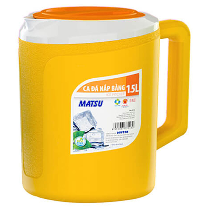 Ca đá nắp bằng 1.5 lít Duy Tân No.516 màu ngẫu nhiên