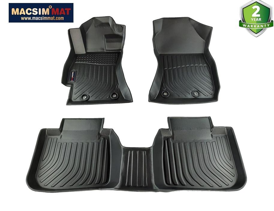 Thảm lót sàn xe Subaru outback 2015-2019 Nhãn hiệu Macsim chất liệu nhựa TPV cao cấp màu đen