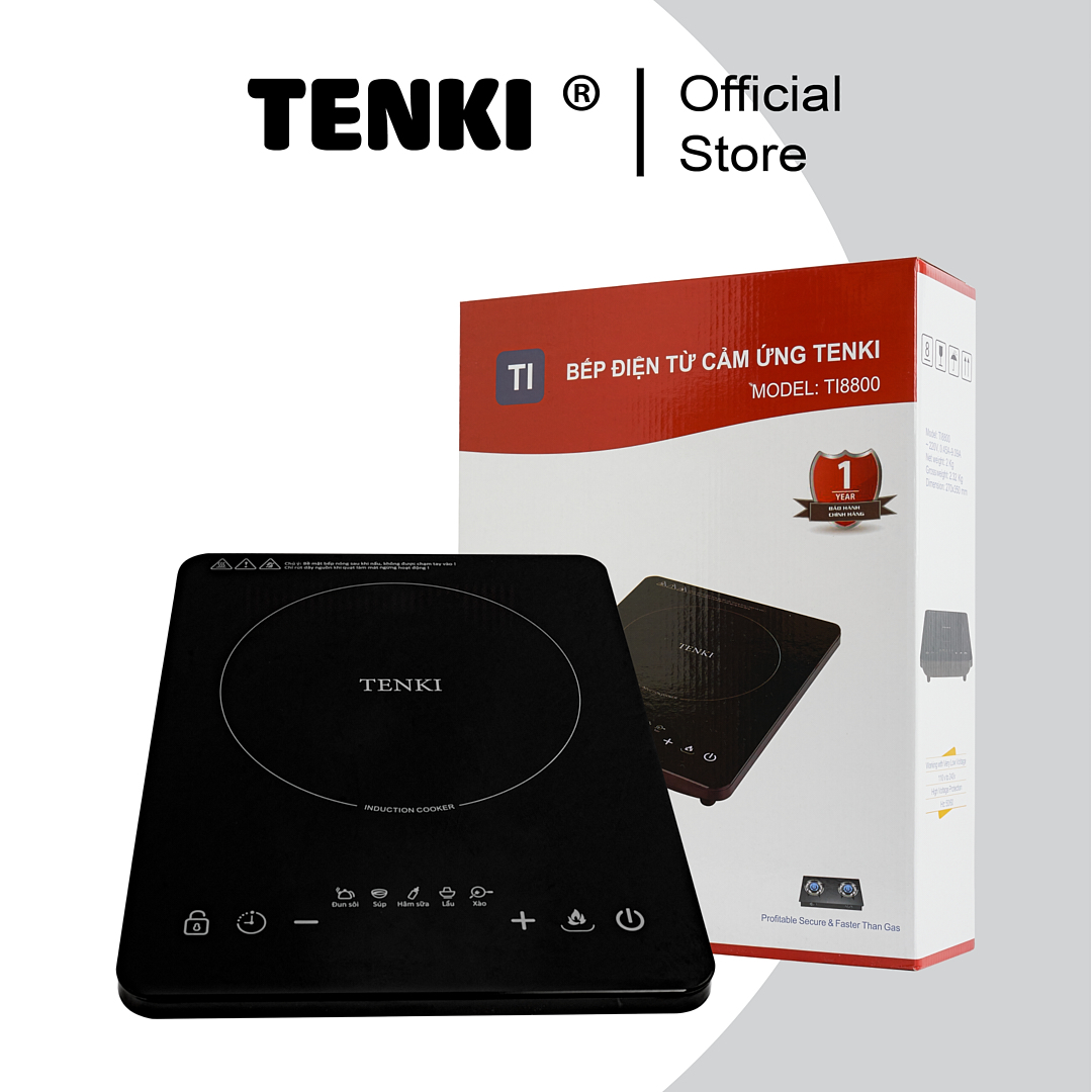 Bếp Điện Từ Cảm Ứng TENKI TI8800 - Hàng Chính Hãng BH 12 Tháng