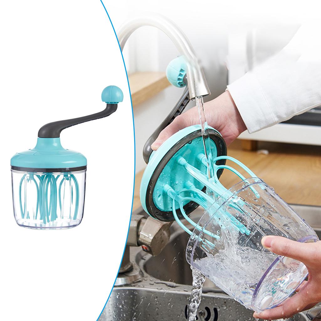 Manual Egg Beater Multifunctional Milk Frother Flour Whisk Eggbeater Baking