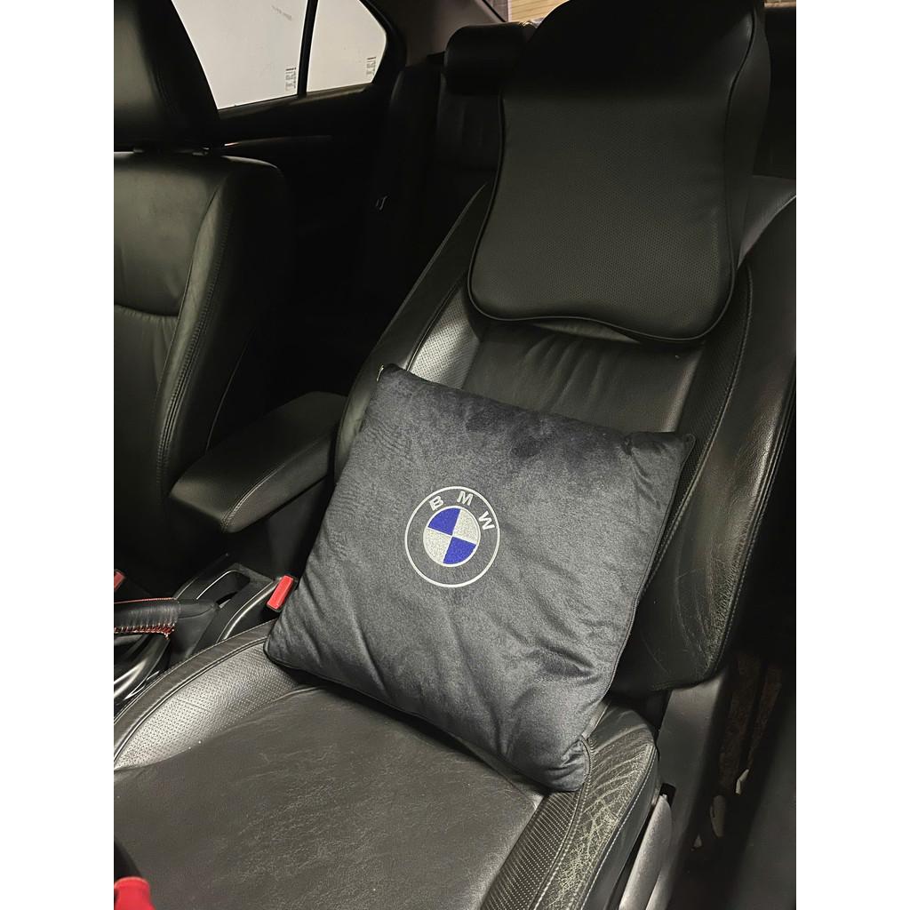 Gối và chăn (mền) 2 trong 1 (logo HÃNG XE) - Sử dụng làm tựa lưng, chăn đắp văn phòng hoặc ô tô tiện dụng