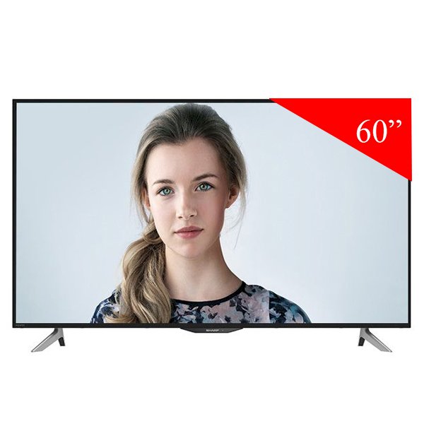 Smart Tivi Sharp 60 inch 4K UHD LC-60UA6800X - Hàng Chính Hãng