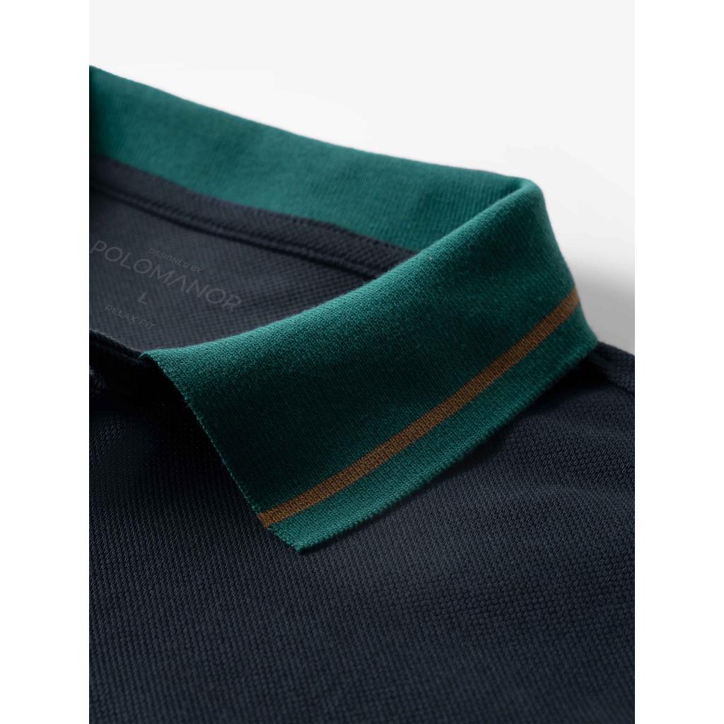Áo Polo nam cổ bẻ UGO-NAVY vải cá sấu cotton UNI, nam tính, thanh lịch, sang trọng - POLOMANOR