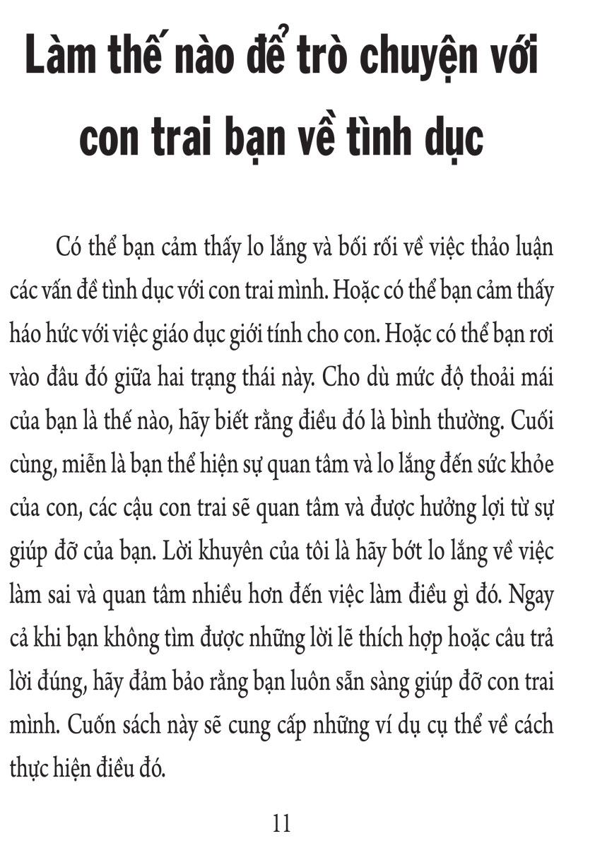 Giáo Dục Giới Tính Cho Con Trai - ML