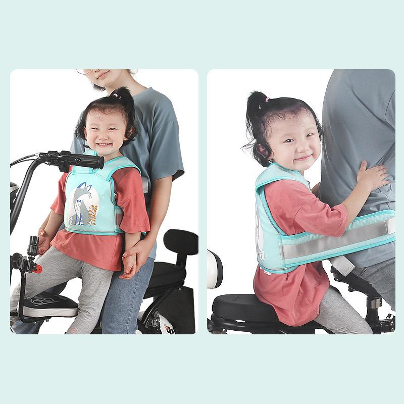 Xe Đạp Xe Đạp Dây Đai Kid An Toàn Trẻ Em Đi Xe Đạp Ghế Lưng Thoáng Khí Dây Đai An Toàn Ghế Dây Bé Gái Bé Trai Đa Năng 2-5 Năm