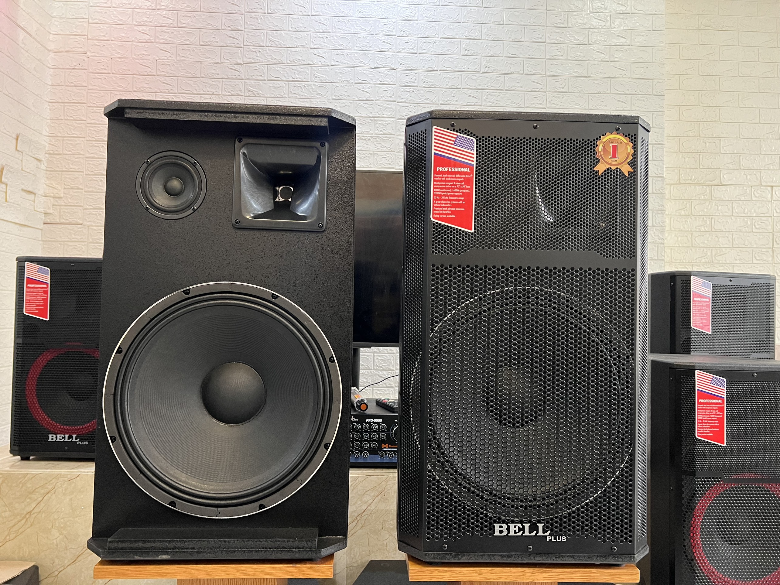 Loa 4 tấc thùng sơn bass 40 từ 156 côn 65 chuyên karaoke và nghe nhạc Vip Bellplus (hàng chính hãng)