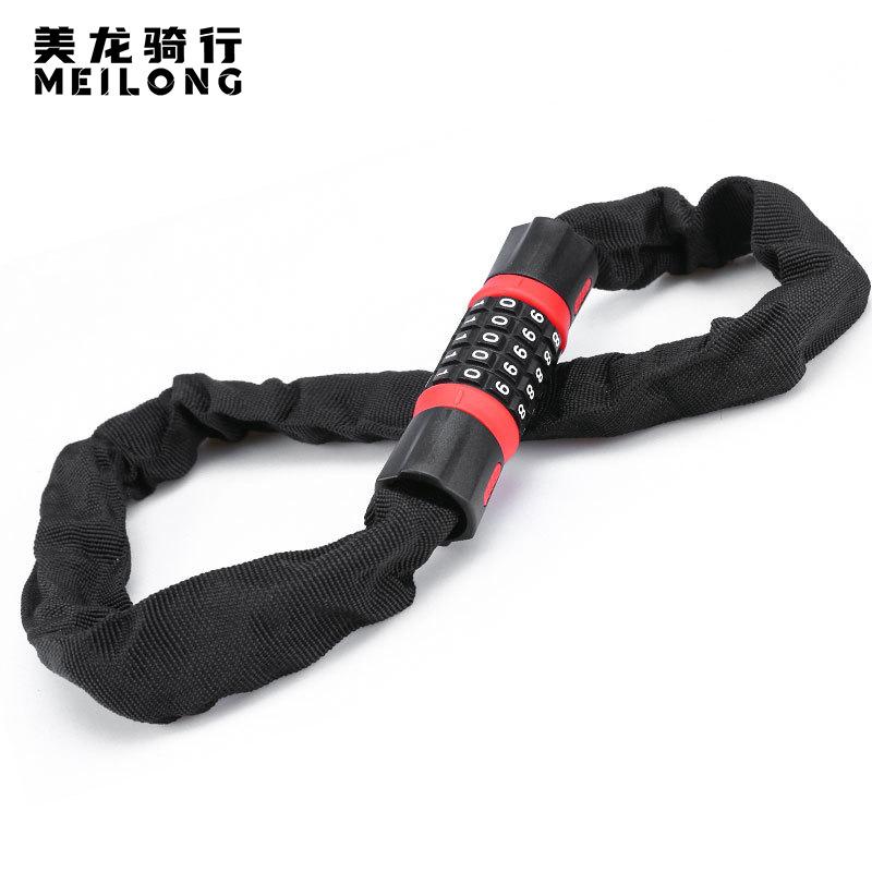 Phong cách mới nhất khóa xe đạp khóa chuỗi khóa chống trộm kết hợp khóa xe đạp leo núi chuỗi khóa xe máy điện khóa kết hợp chuỗi khóa