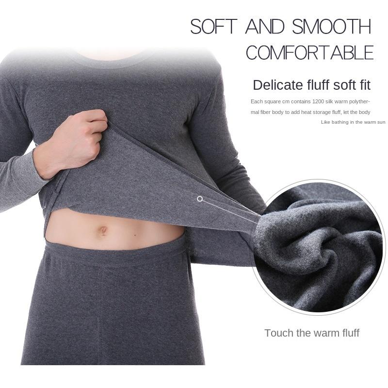 Mùa Thu Đông Nam Quần Lót Sinh Nhiệt Phù Hợp Với Chải Dày Giữ Ấm Đáy Trang Dài Johns Quần Lót Undershirts Bộ