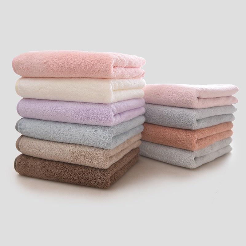 Khăn Tắm Lông Tuyết Loại To 1m4 x 70cm Xuất Hàn Siêu Thấm Hút Dày Dặn Mềm Mịn - KHĂN TẮM