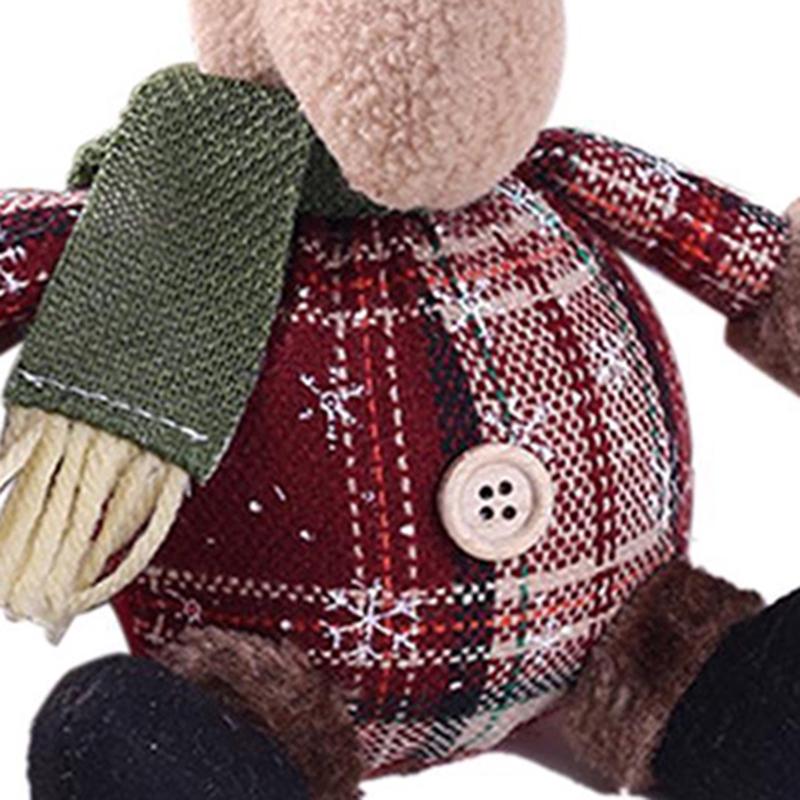 Búp bê hình ông già Noel/người tuyết/tuần lộc dễ thương treo trang trí cho cây thông Giáng Sinh