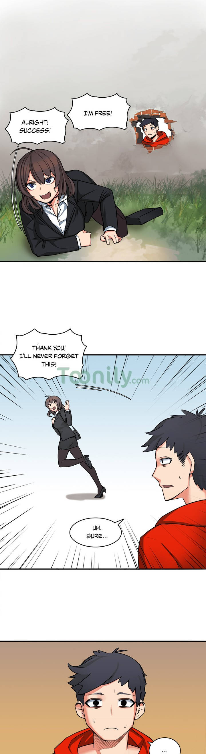 [raw] cô gái đã bị mắc kẹt bên trong bức tường chapter 2 15