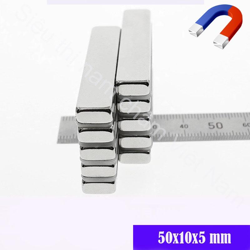 Nam châm hình chữ nhật 50x10x5mm,nam châm siêu lực hút