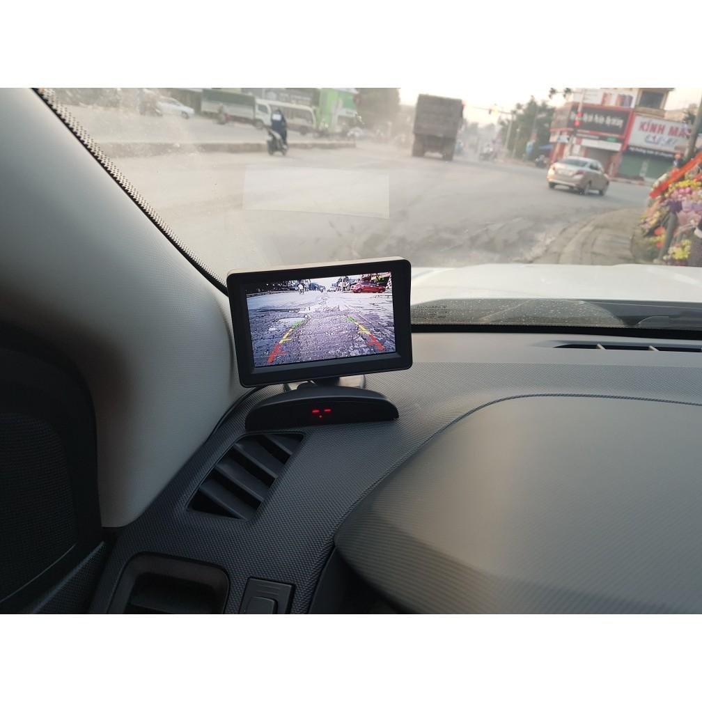 Màn hình ô tô 4,3 inch dùng cho camera lùi, camera tiến, camera lề xe - Màn hình LCD đặt taplo ô tô xem camera lùi
