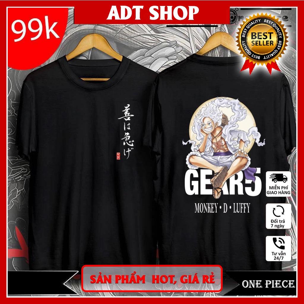 Top 8 Áo thun One Piece Luffy Gear 5 Mũ Rơm Sanji Ace Zoro / Áo phông Đảo Hải Tặc 3D cực chất0