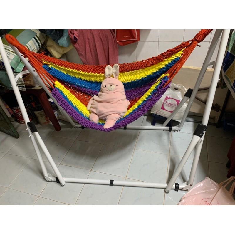 XÍCH ĐU- võng em bé- VÕNG NGƯỜI LỚN độc lạ-dày nặng 10kg