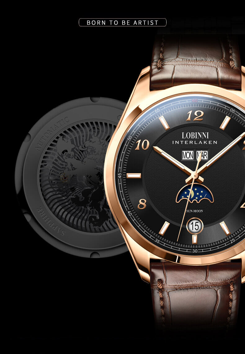 Đồng hồ nam chính hãng Lobinni No.18016-1