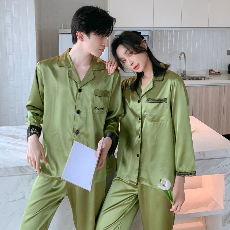 Đồ bộ Pyjama Nữ chất liệu phi bóng rũ mềm mại,cổ điển sang trọng 88231